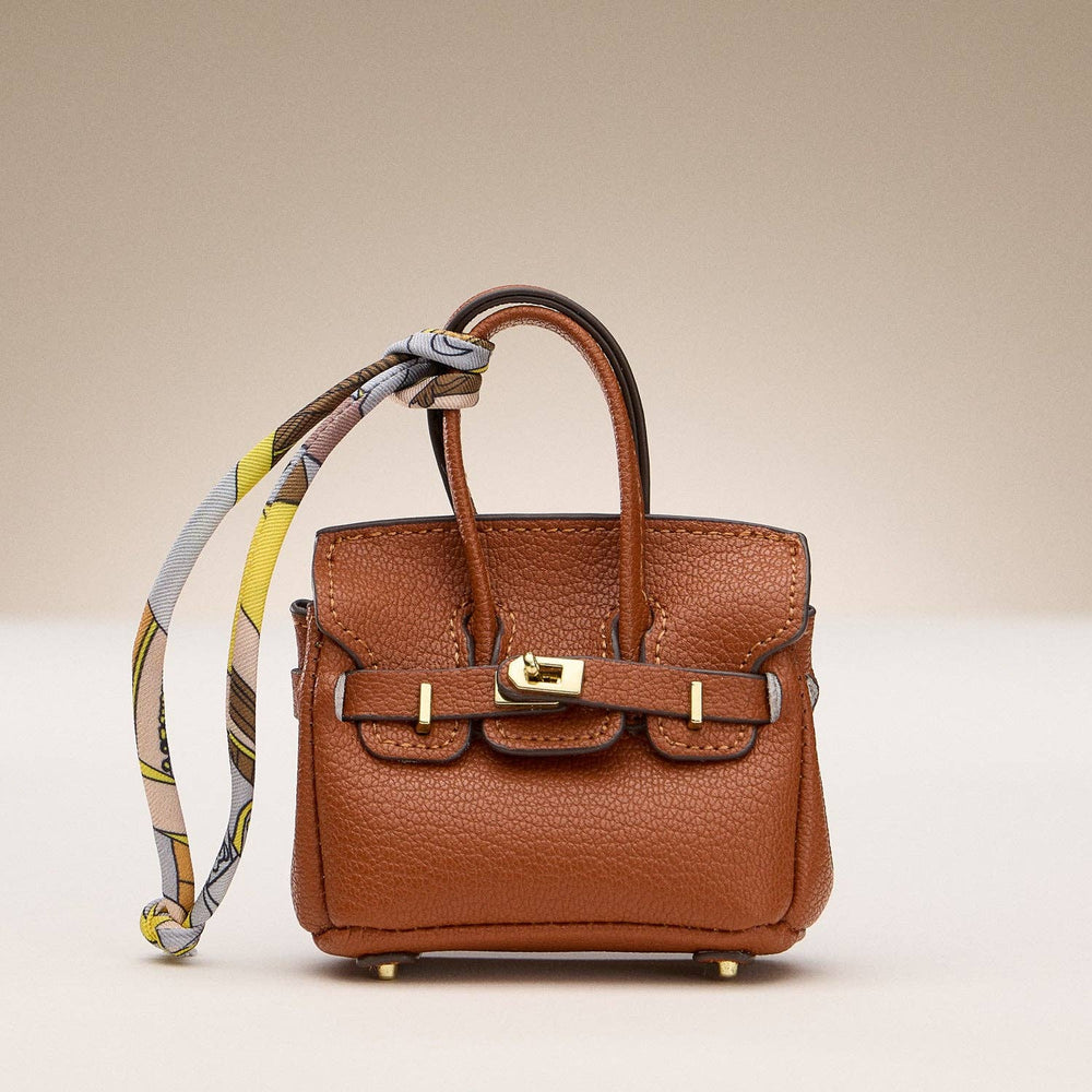Taschenanhänger Mini Bag – Edles Accessoire mit Goldverschluss
