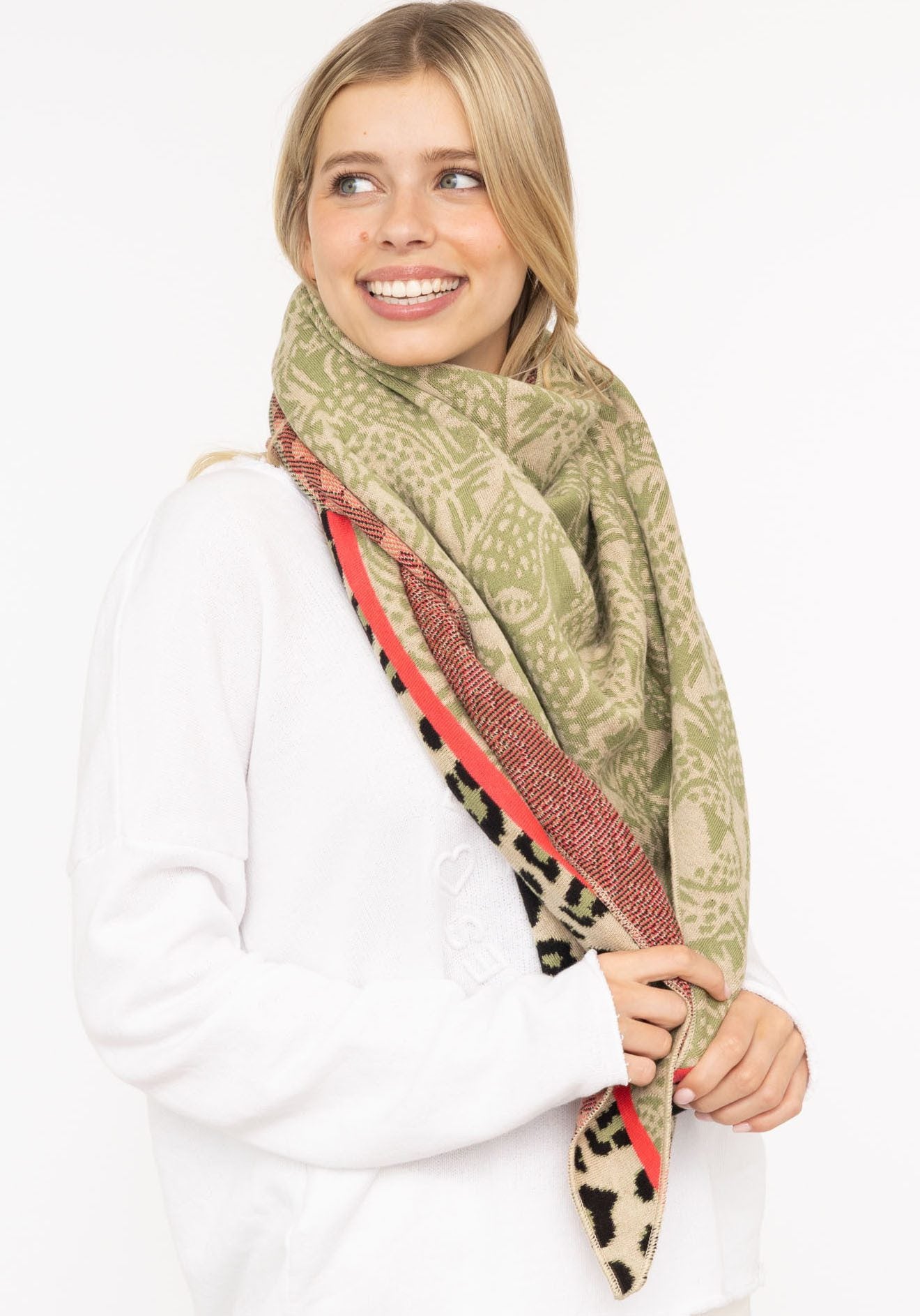 Zwillingsherz Dreieckstuch-/Schal ANGRY LEO