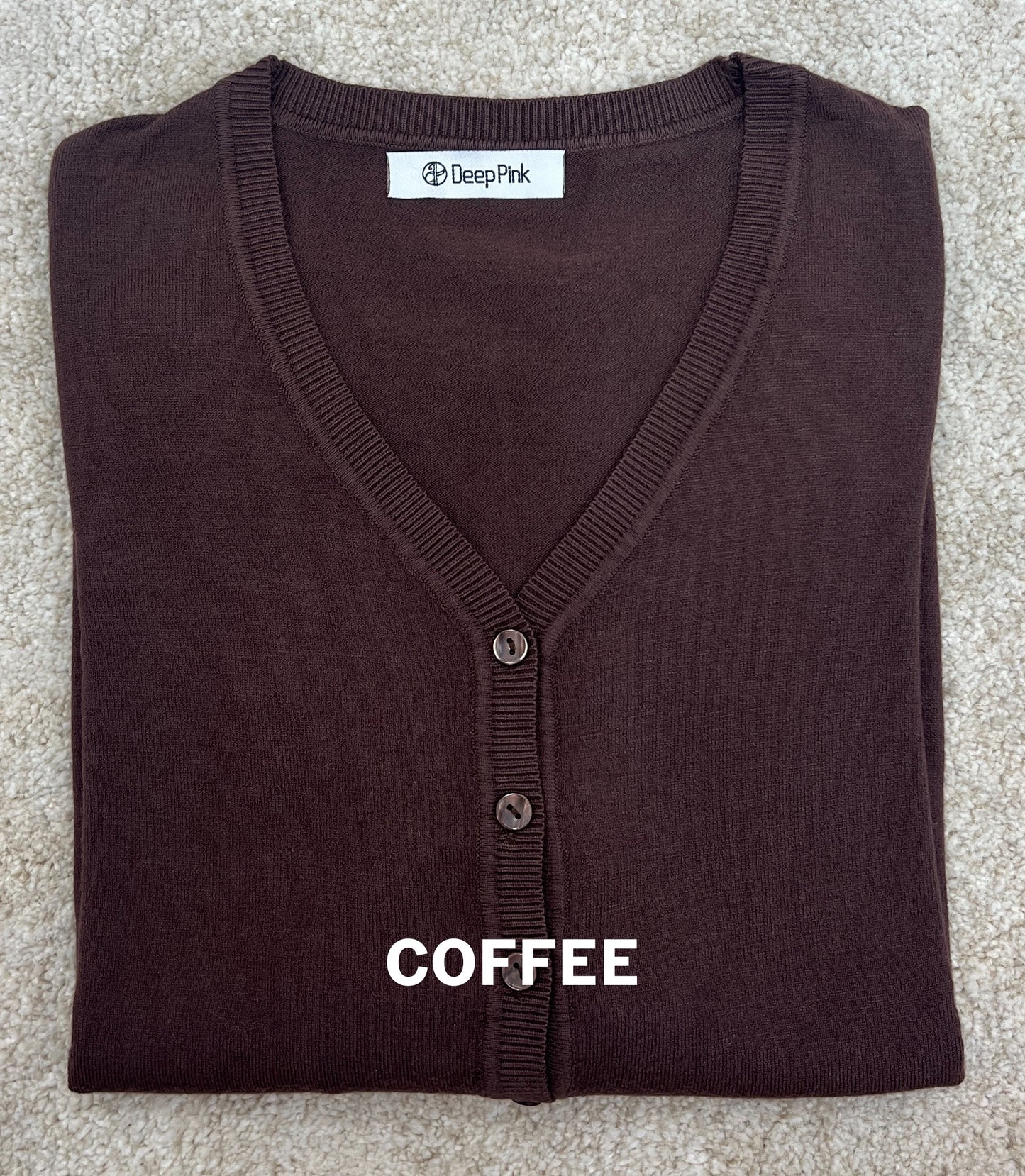 Basic Oversize Cardigan V-Ausschnitt