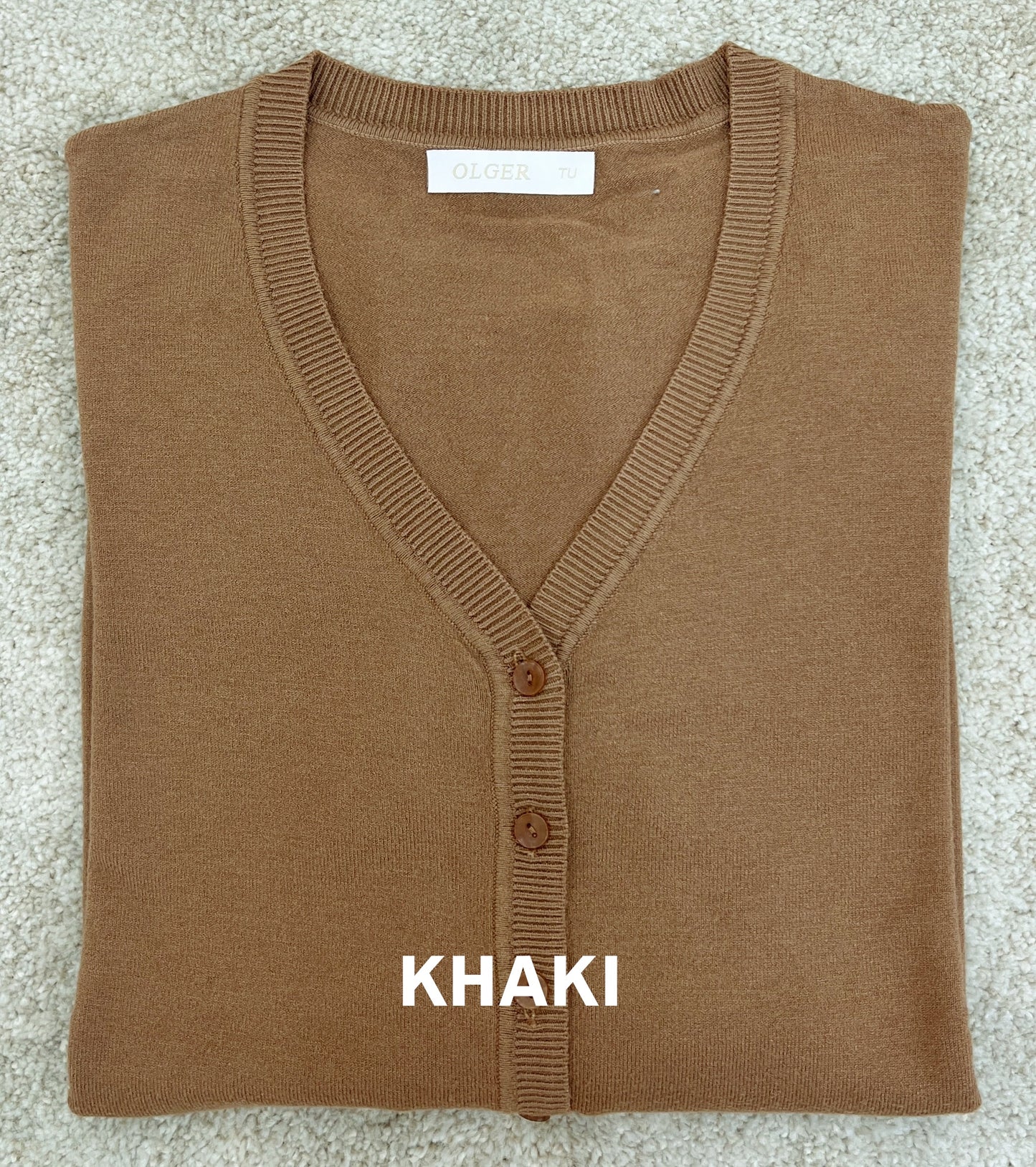 Basic Oversize Cardigan V-Ausschnitt