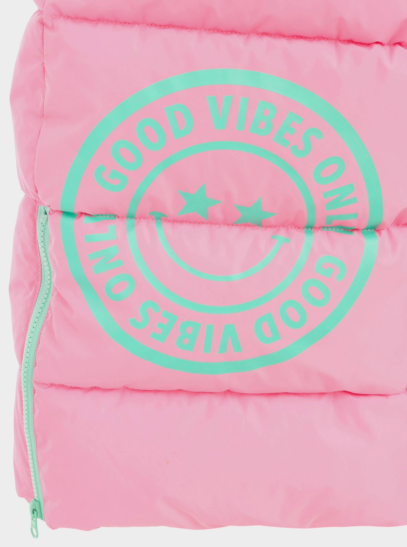 Zwillingsherz Stepweste Lang Rosa - Good Vibes Only