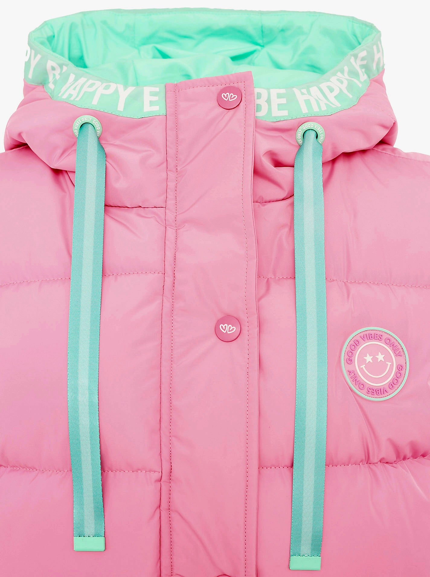 Zwillingsherz Stepweste Lang Rosa - Good Vibes Only