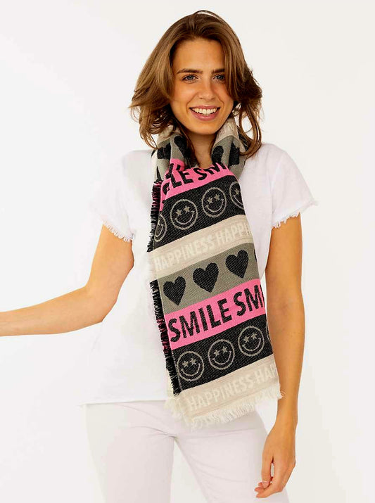 Zwillingsherz Schal "happiness "