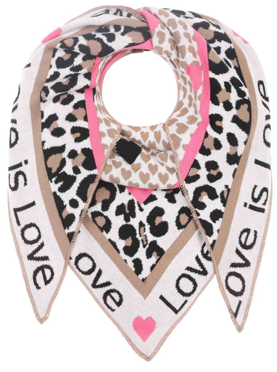 Zwillingsherz Dreieckstuch-/Schal LOVE IS LOVE