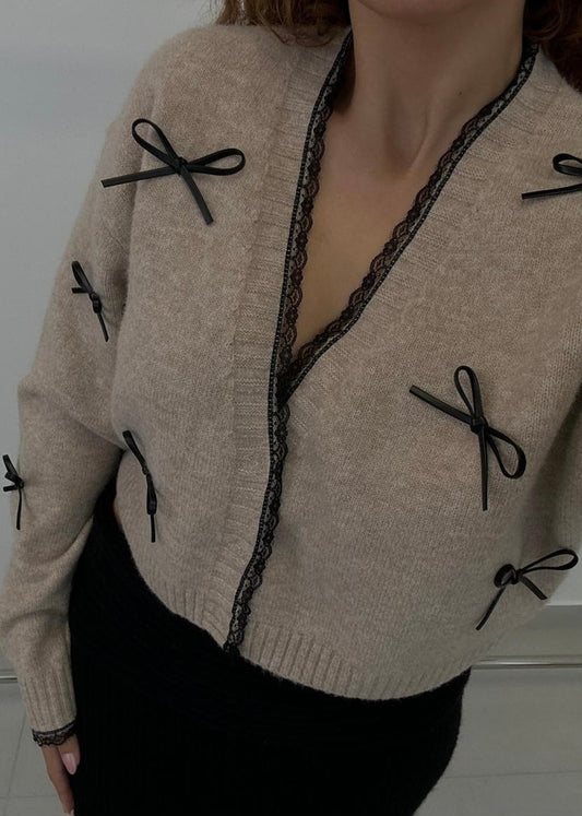 Cardigan Hanna mit Schleifen