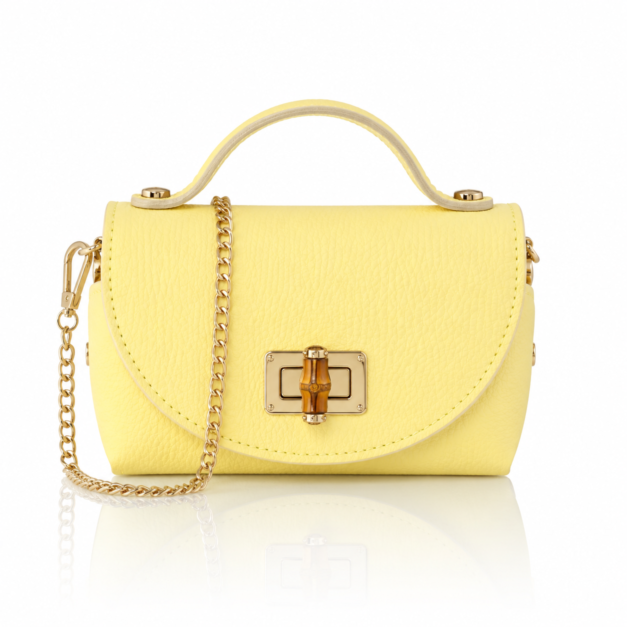 Mini Handtasche Bamboo Leder
