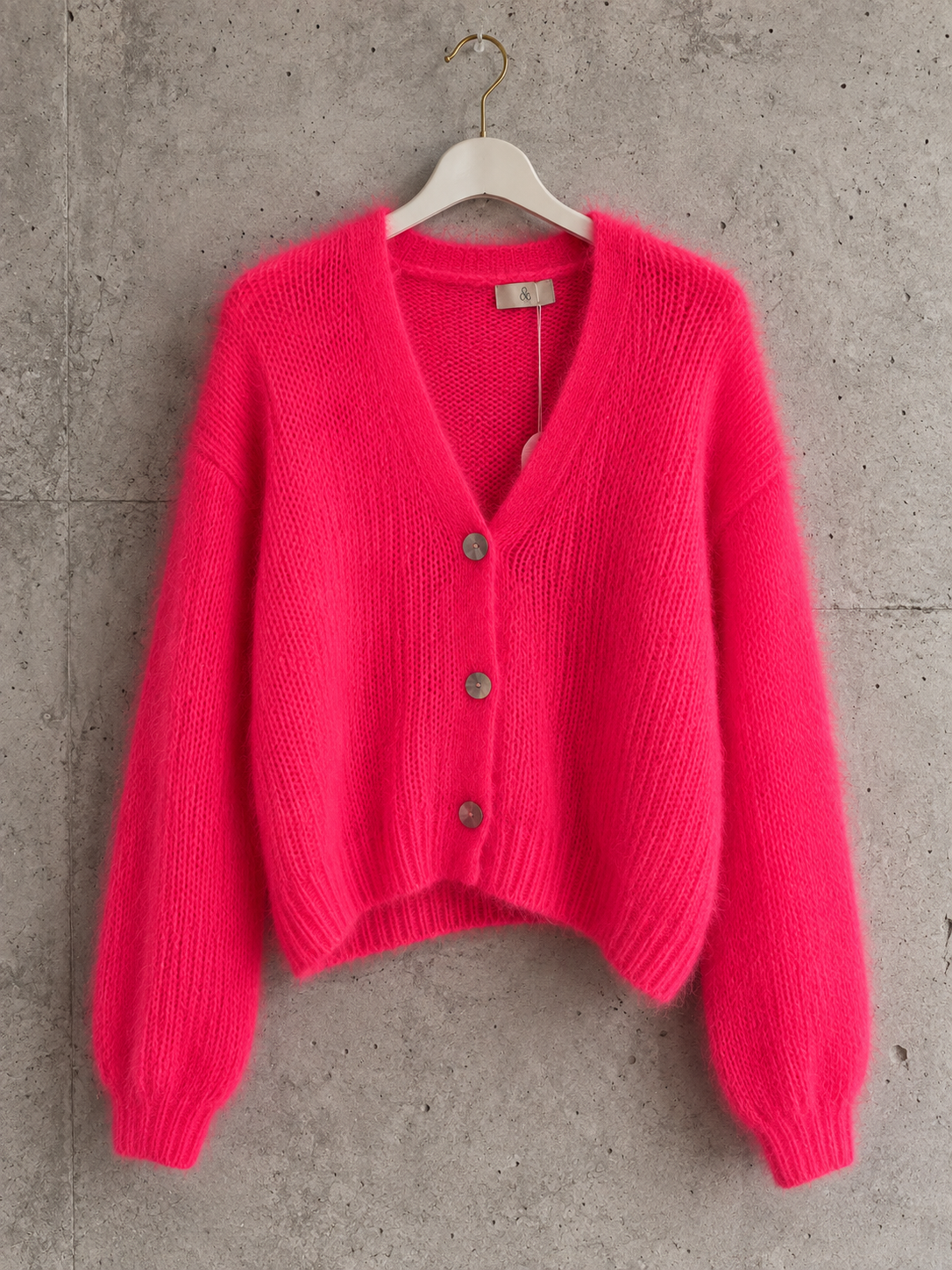 Mohair Kurz Cardigan Luna Coralle