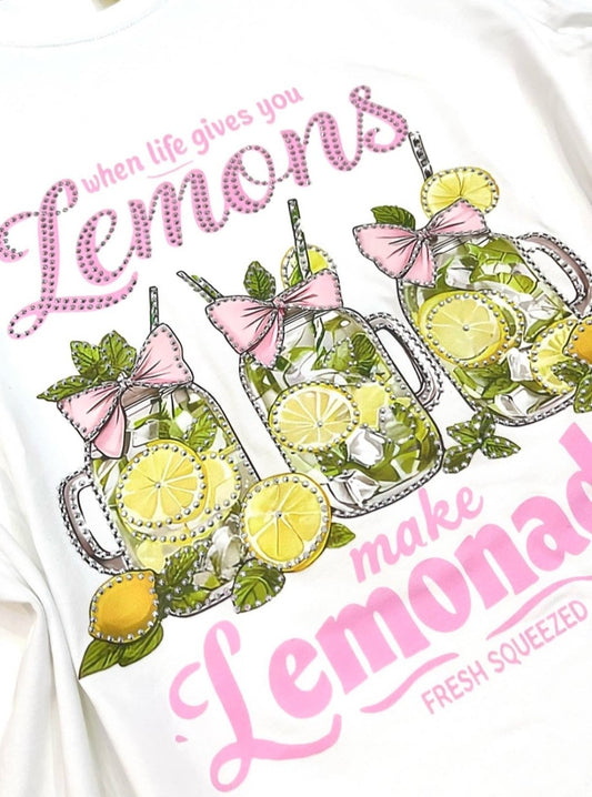 Lemonade T-Shirt mit Zitronen-Print