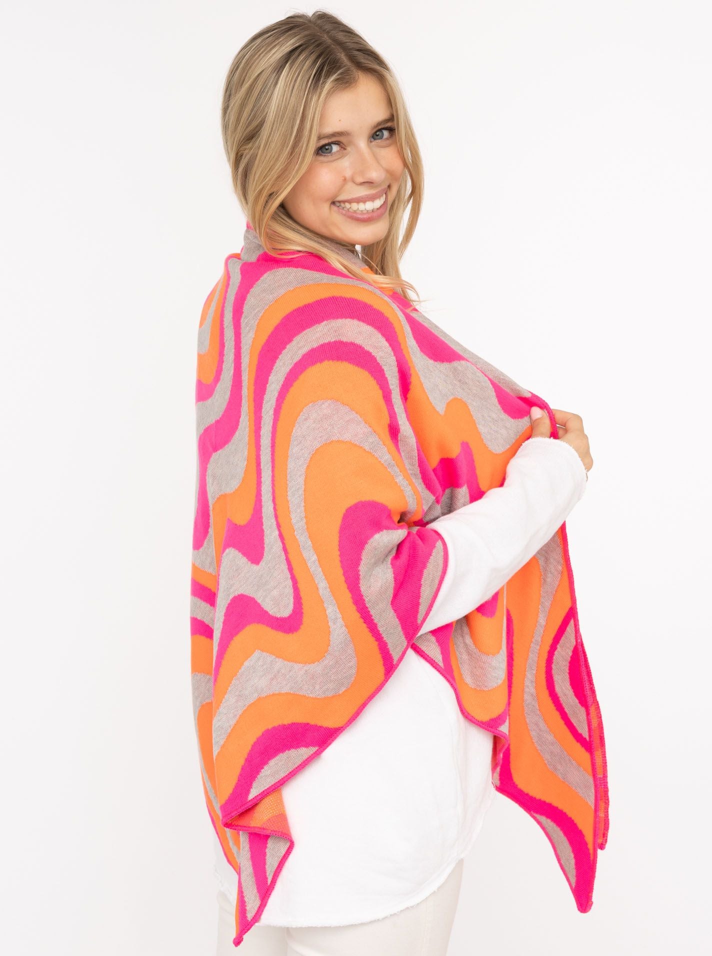 Zwillingsherz Dreieckstuch-/Schal HAPPY WAVES HAIRY