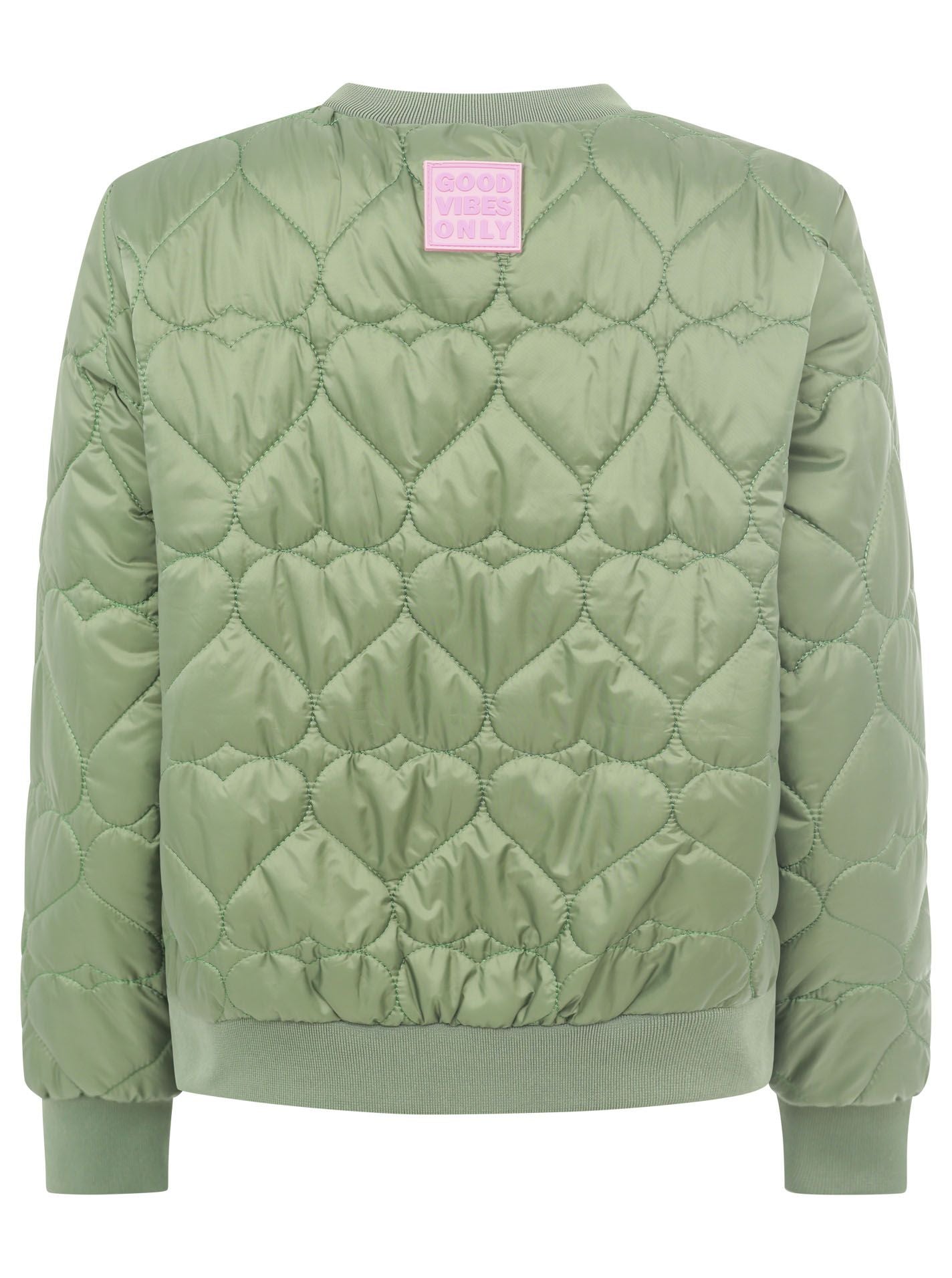 Zwillingsherz Bomberjacke BE HAPPY KHAKI