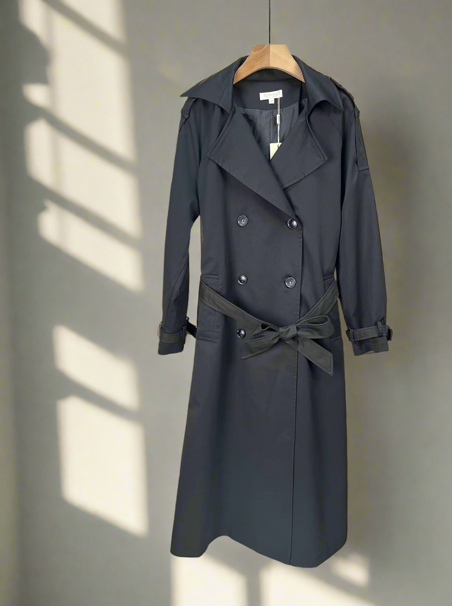 Langer Trenchcoat Beige