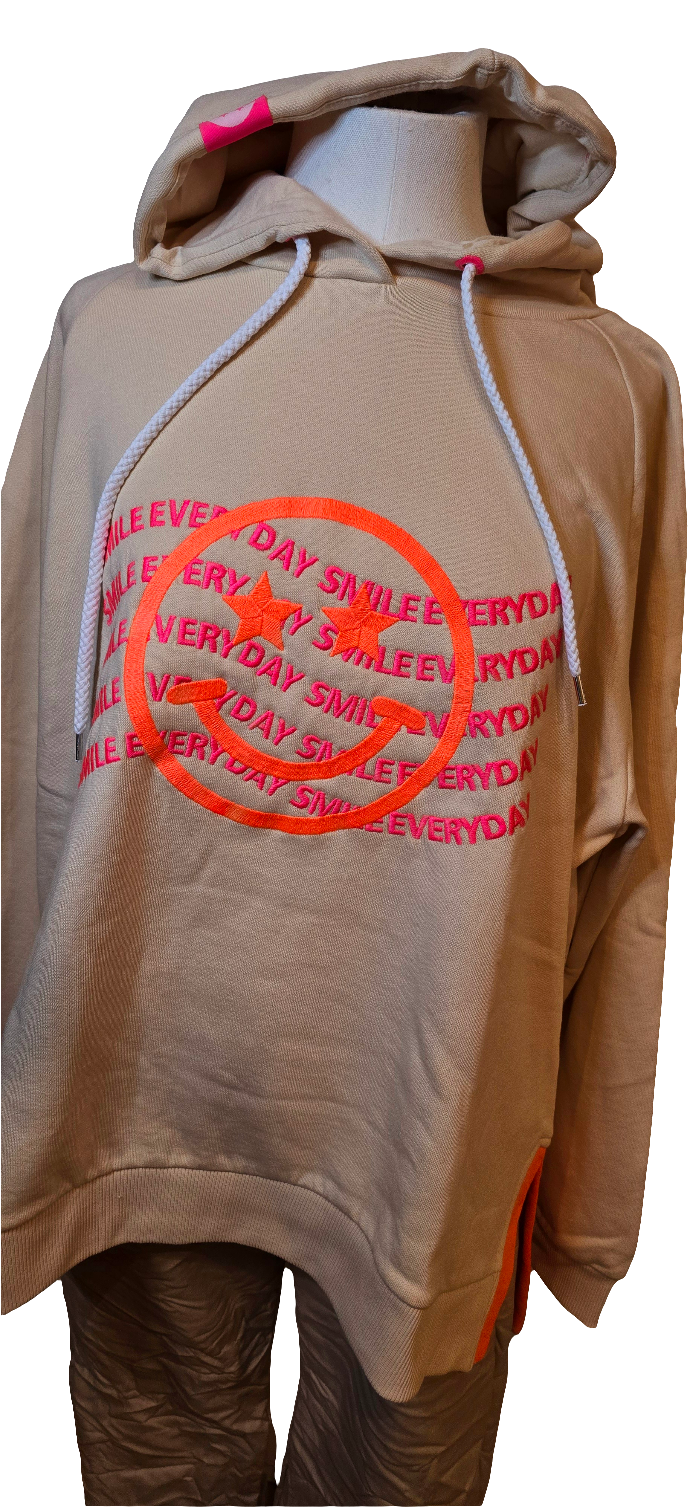 Zwillingsherz Hoodie Smile Everyday