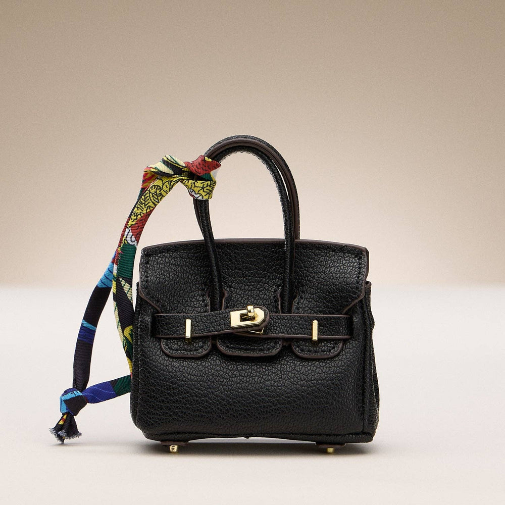 Taschenanhänger Mini Bag – Edles Accessoire mit Goldverschluss