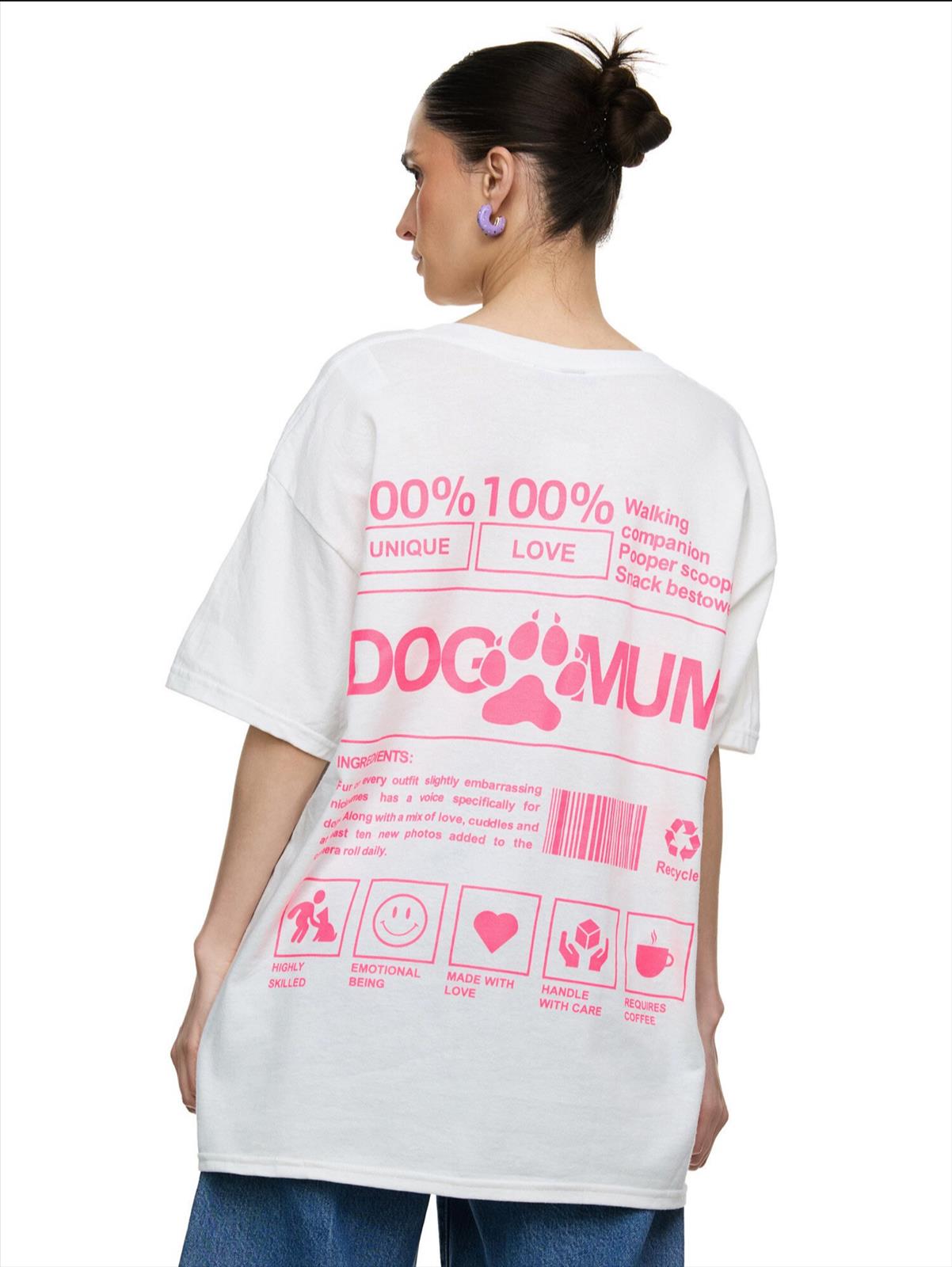 Oversize T-Shirt „DOG MOM“