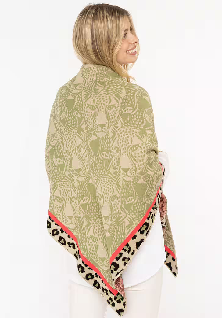 Zwillingsherz Dreieckstuch-/Schal ANGRY LEO