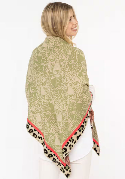 Zwillingsherz Dreieckstuch-/Schal ANGRY LEO