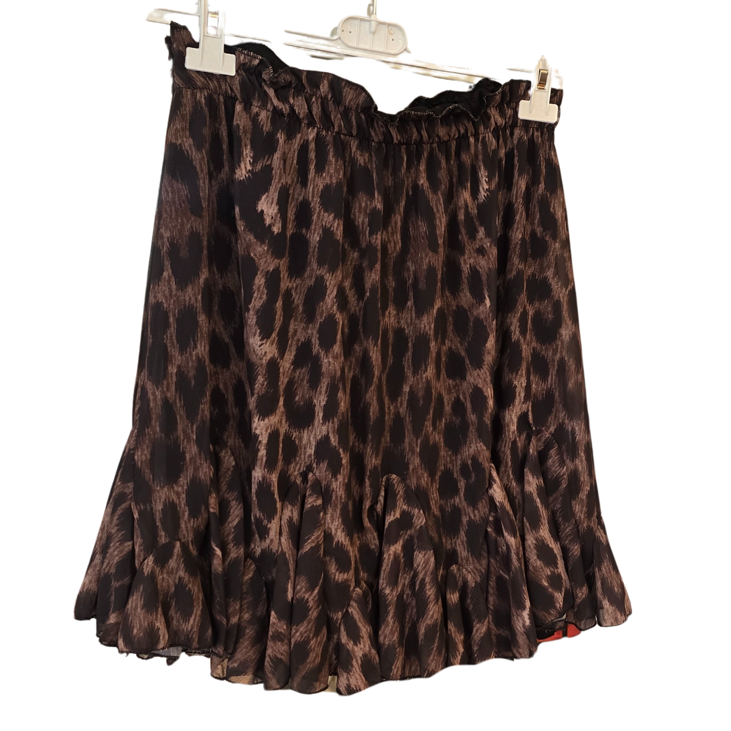 Volantrock im Animal-Print