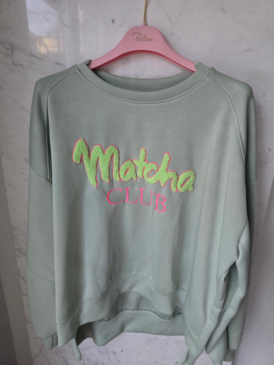 Sweater Matcha Club - versch. Farben