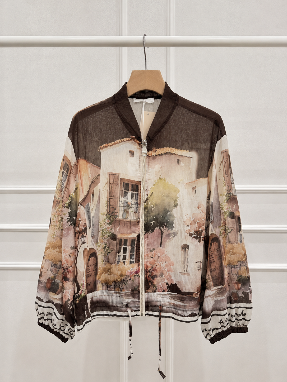 Leichte Bomberjacke mit Print
