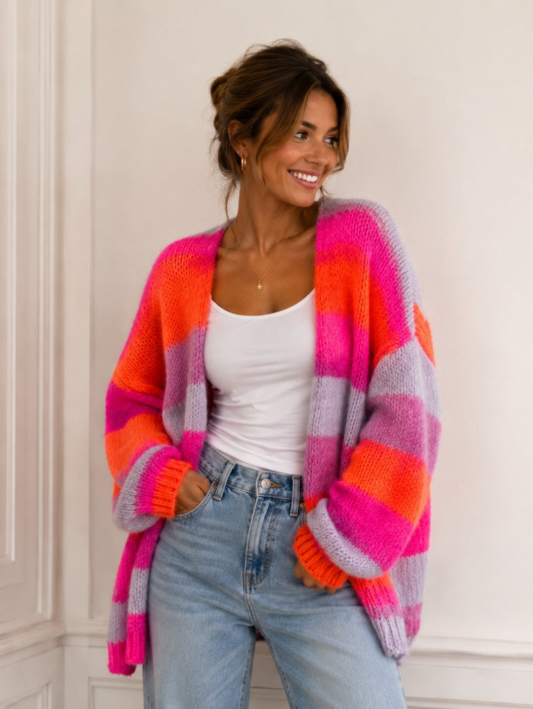 Cardigan Mini & Me COLOR STRIPES