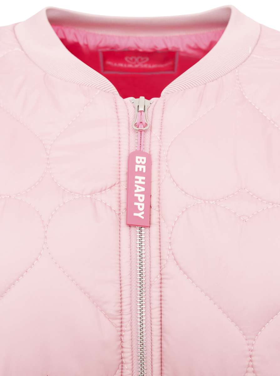 Zwillingsherz Bomberjacke BE HAPPY ROSA