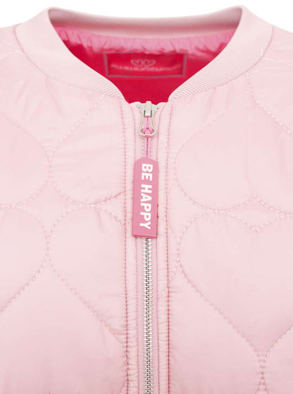 Zwillingsherz Bomberjacke BE HAPPY ROSA