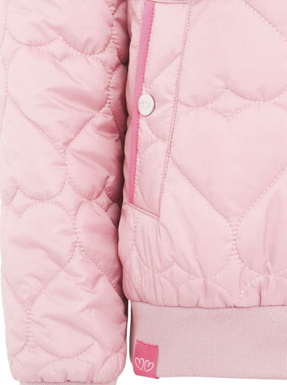 Zwillingsherz Bomberjacke BE HAPPY ROSA