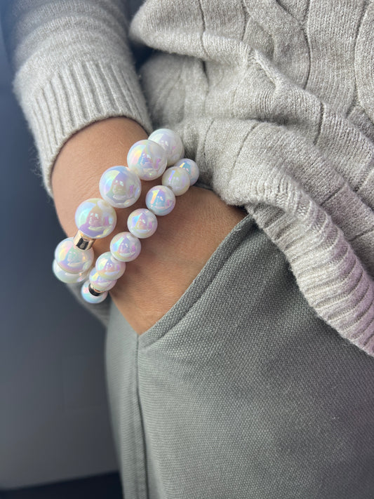 Armband MYSTIC MAGIC PEARLS weiss perlmutt