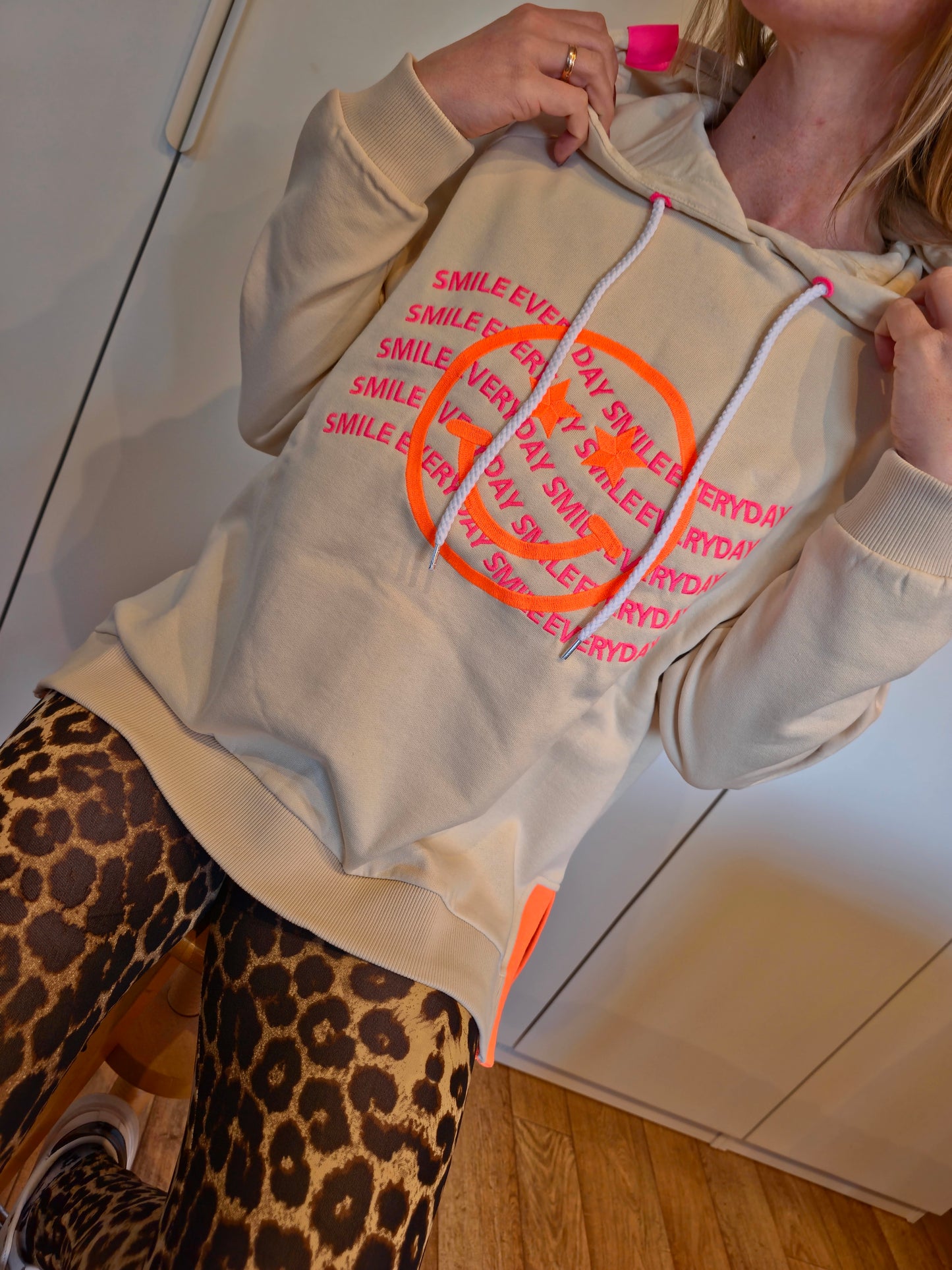 Zwillingsherz Hoodie Smile Everyday