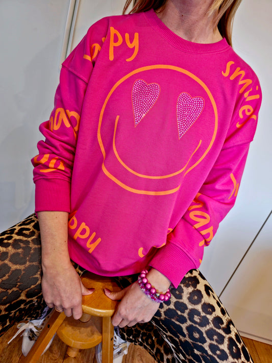 Pullover HAPPY SMILE mit Strass