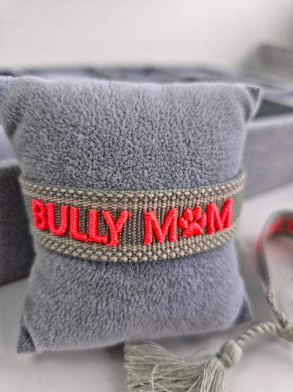 BULLY MOM Statement Armband – Boho-Stil für Hundemamas