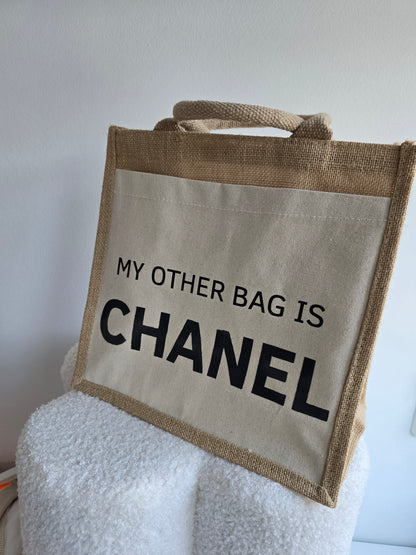Jutetasche my other bag is... CHANEL, GUCCI, PRADA & CO