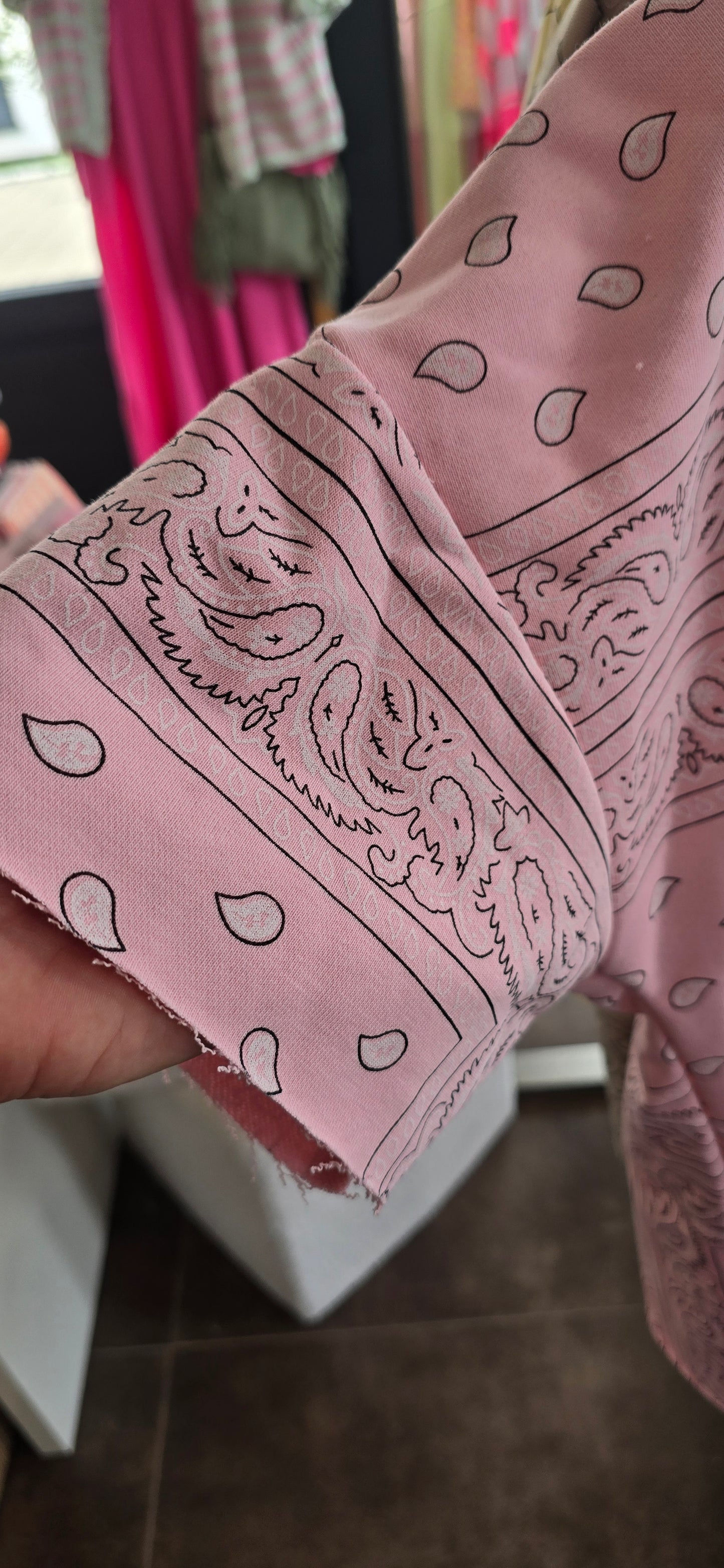 Damen Oberteil Bandana Print