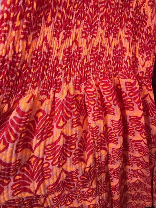 Musselinkleid Bari Red