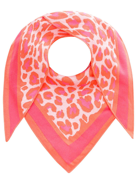 Zwillingsherz Dreieckstuch-/Schal LEO Pink Koralle