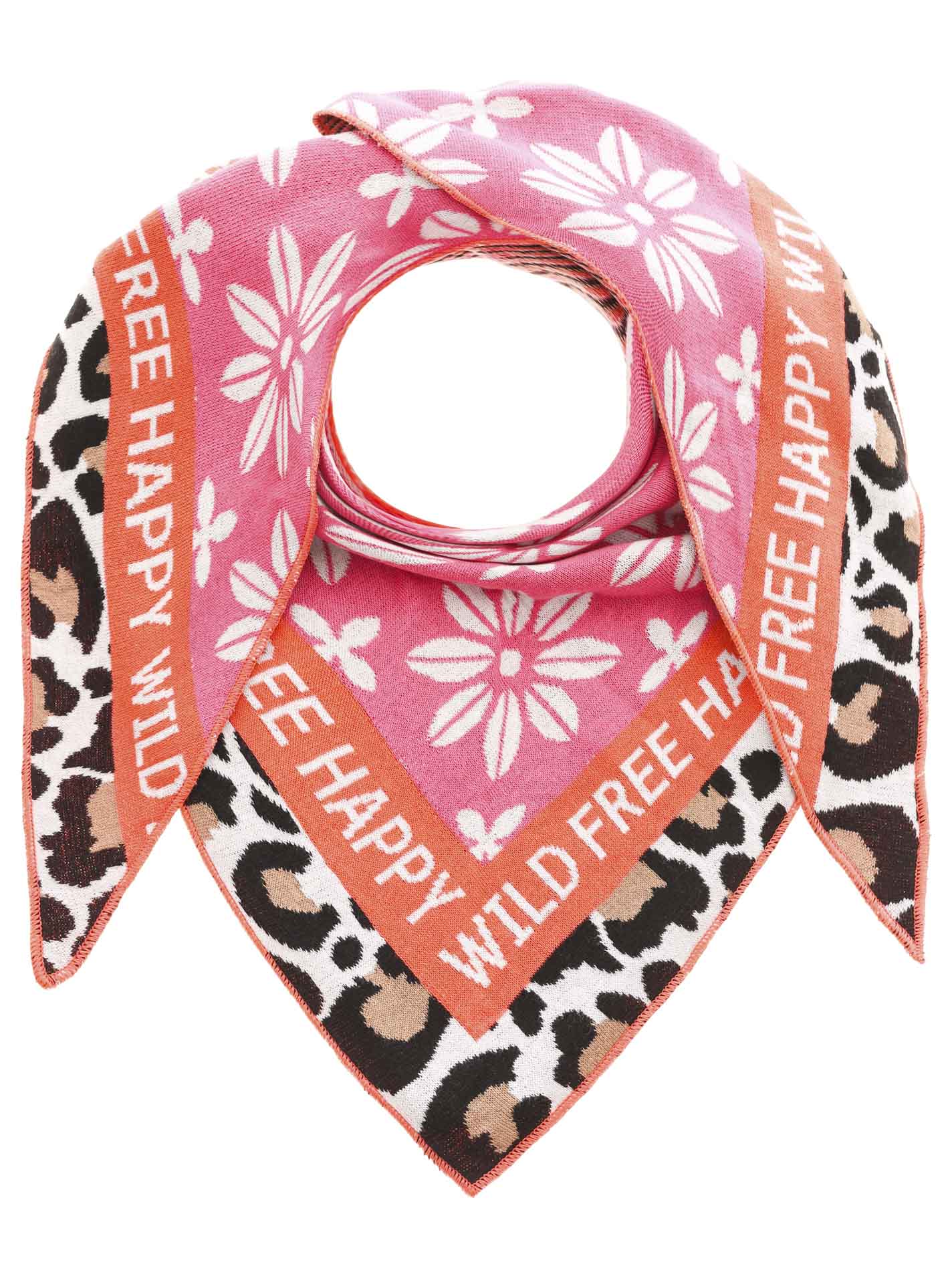 Zwillingsherz Dreieckstuch-/Schal BLUMEN & LEO