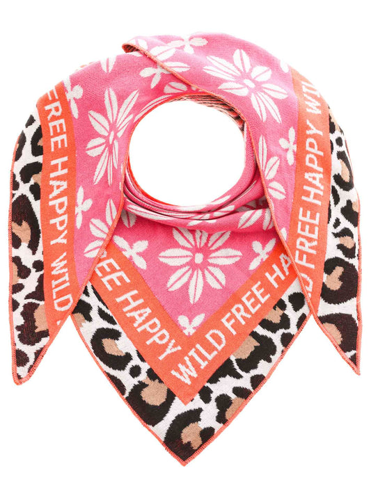 Zwillingsherz Dreieckstuch-/Schal BLUMEN & LEO