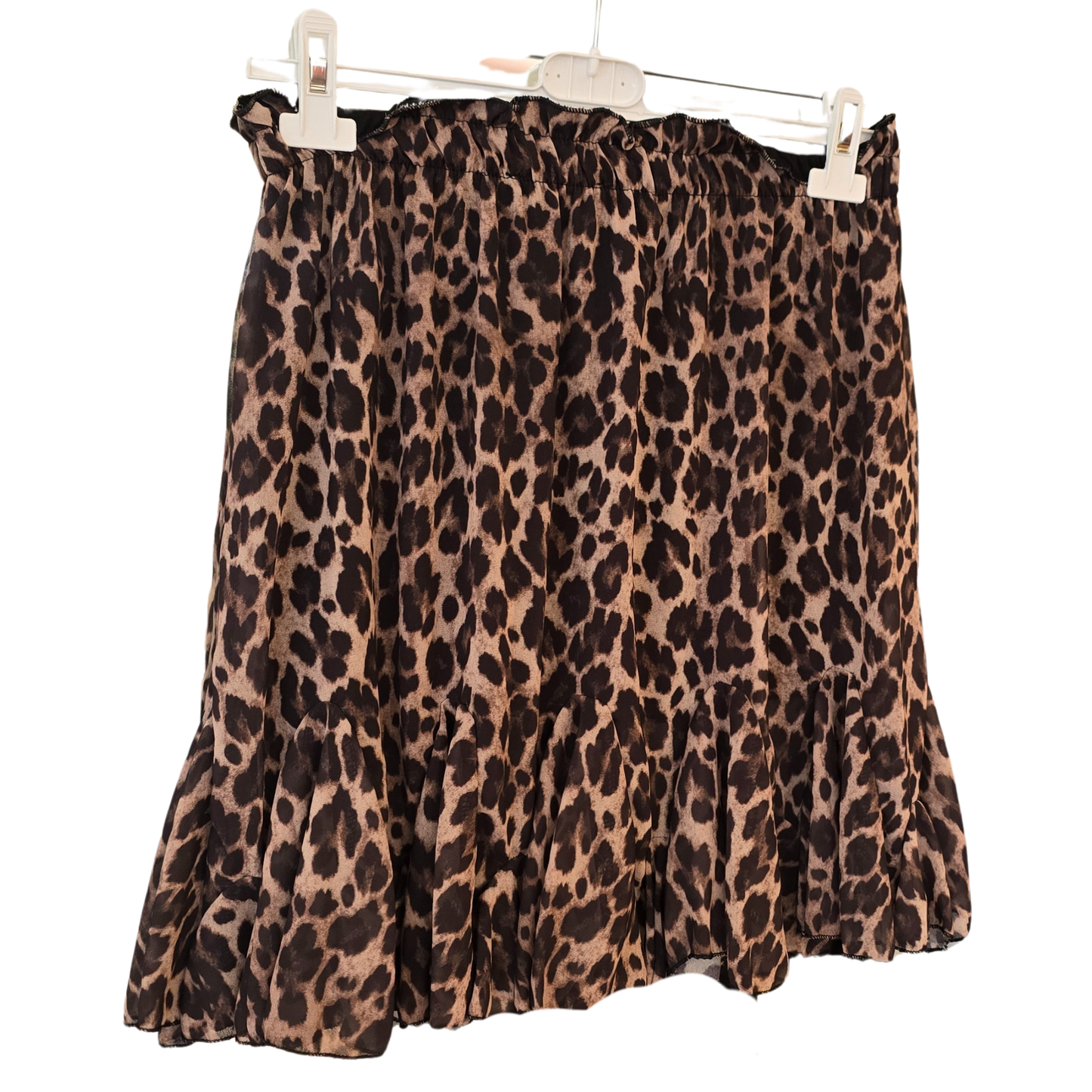 Volantrock im Animal-Print