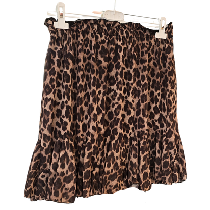 Volantrock im Animal-Print