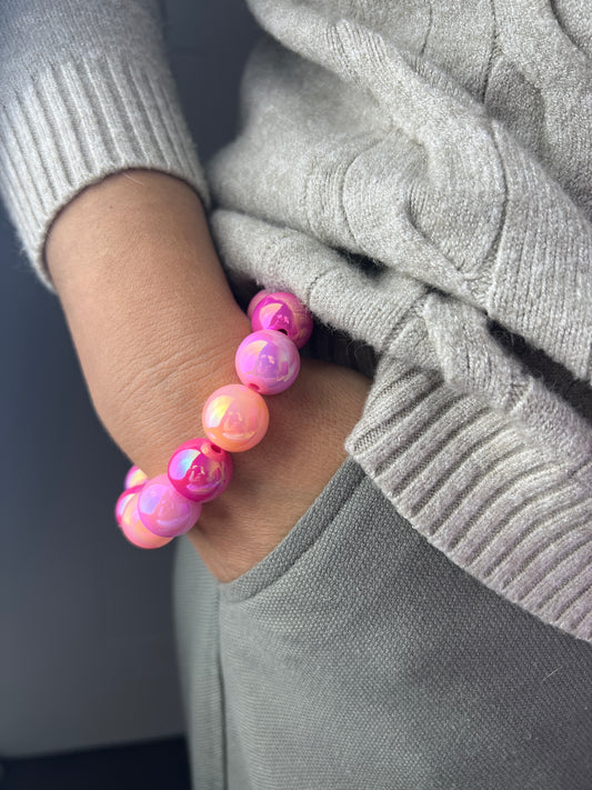 Armband MYSTIC MAGIC PEARLS pink apricot