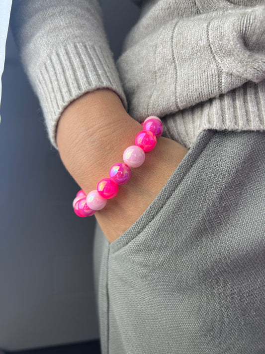 Armband MYSTIC PEARLS pink mix small