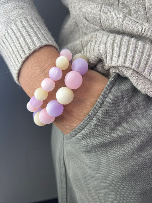 Armband MATT PEARLS pastell mix