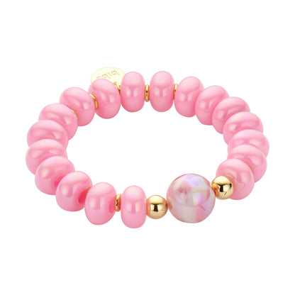 Perlenarmband „Rainbow Glow“ – Glänzende Farben, zeitlose Eleganz