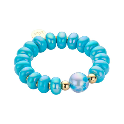 Perlenarmband „Rainbow Glow“ – Glänzende Farben, zeitlose Eleganz