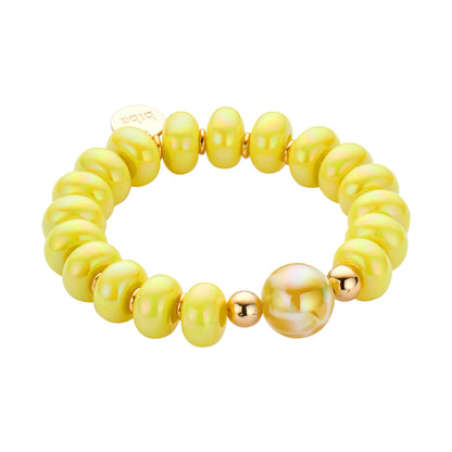 Perlenarmband „Rainbow Glow“ – Glänzende Farben, zeitlose Eleganz