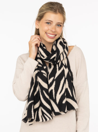 Zwillingsherz Kuschel Schal ZEBRA