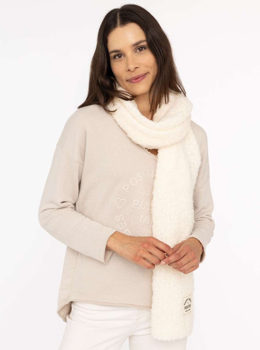 Zwillingsherz Kuschelschal Postive Vibes CREME