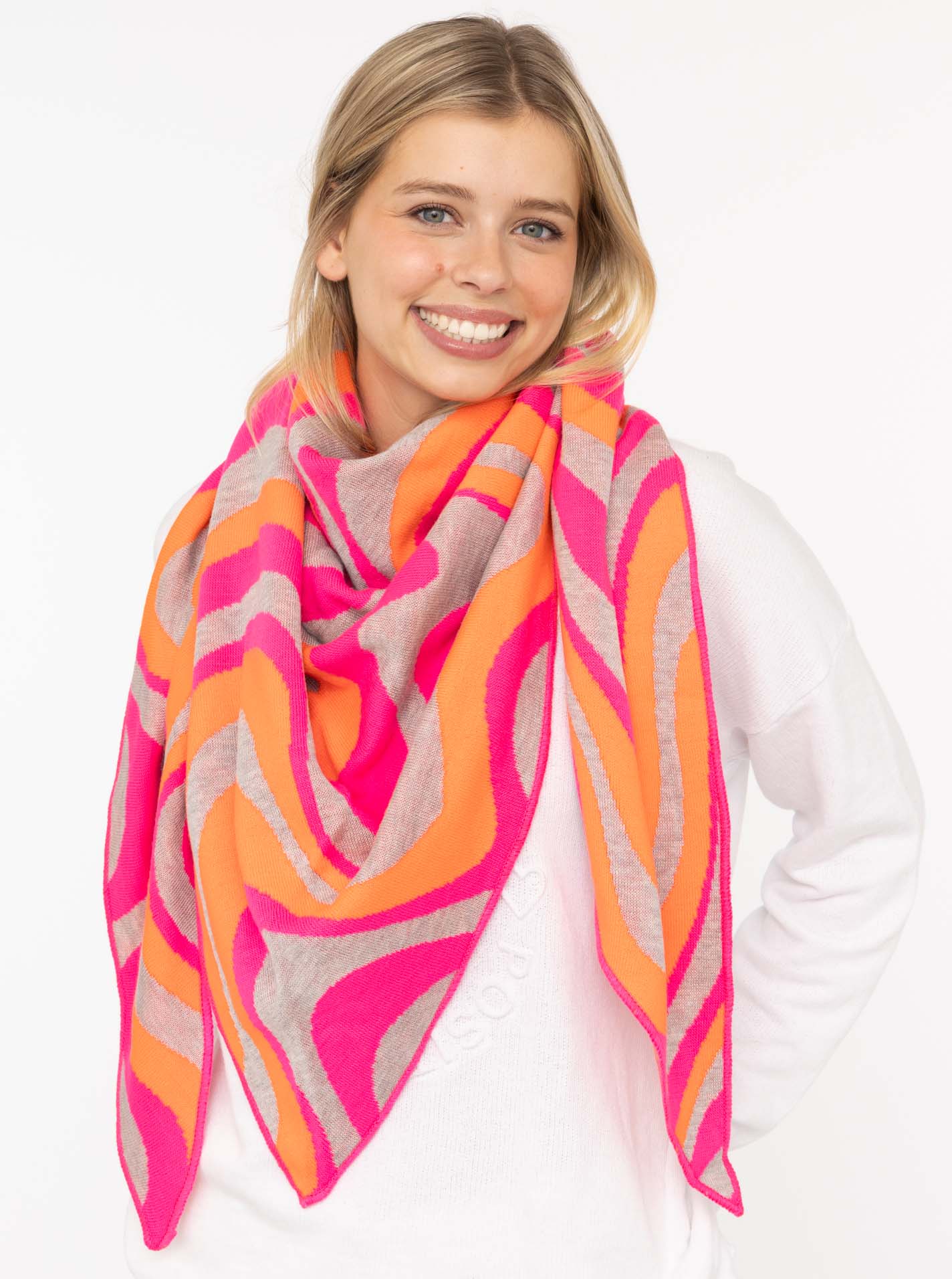 Zwillingsherz Dreieckstuch-/Schal HAPPY WAVES HAIRY