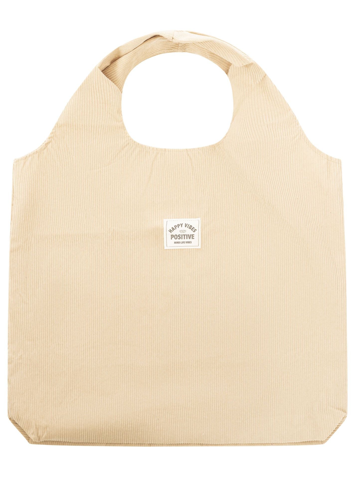 Zwillingsherz XXL Cord Shopper Happy Vibes