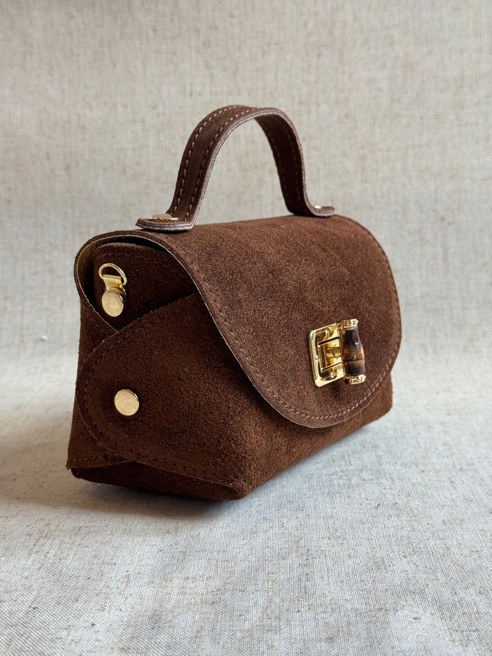 Kleine Handtasche Bamboo aus Wildleder